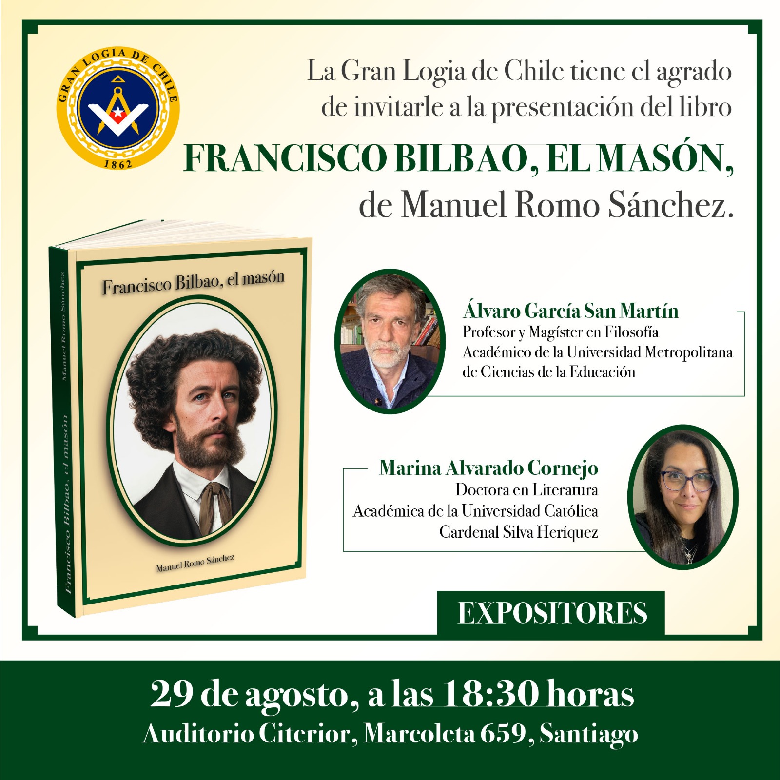 Presentación del libro "Francisco Bilbao, el masón" de Manuel Romo