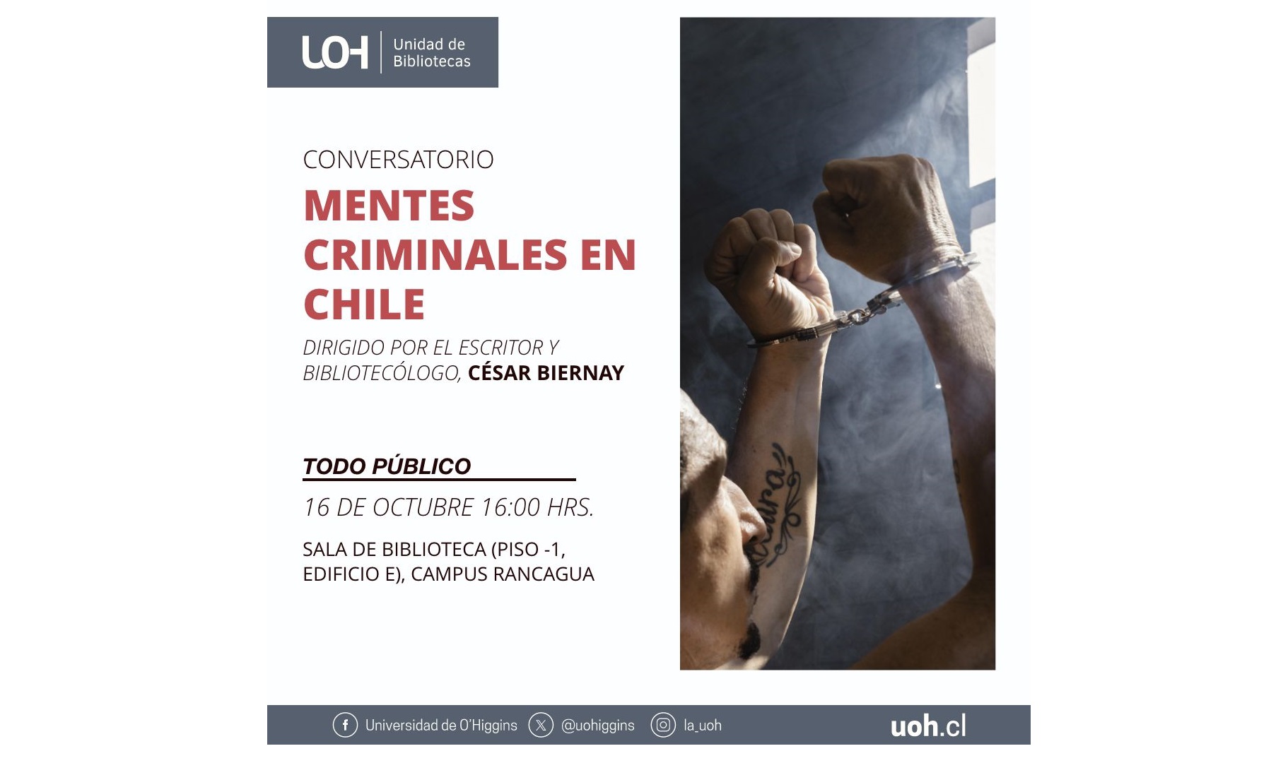 Conversatorio "Mentes criminales en Chile"