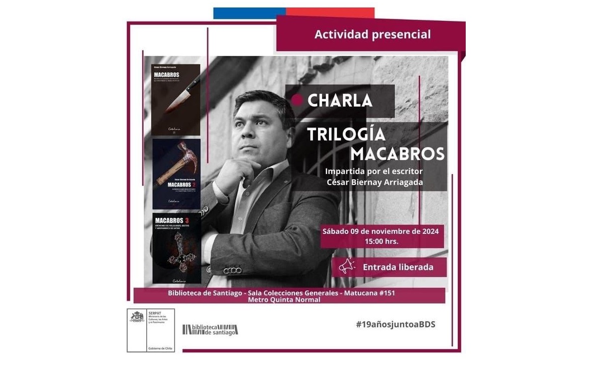 CHARLA TRILOGÍA MACABROS