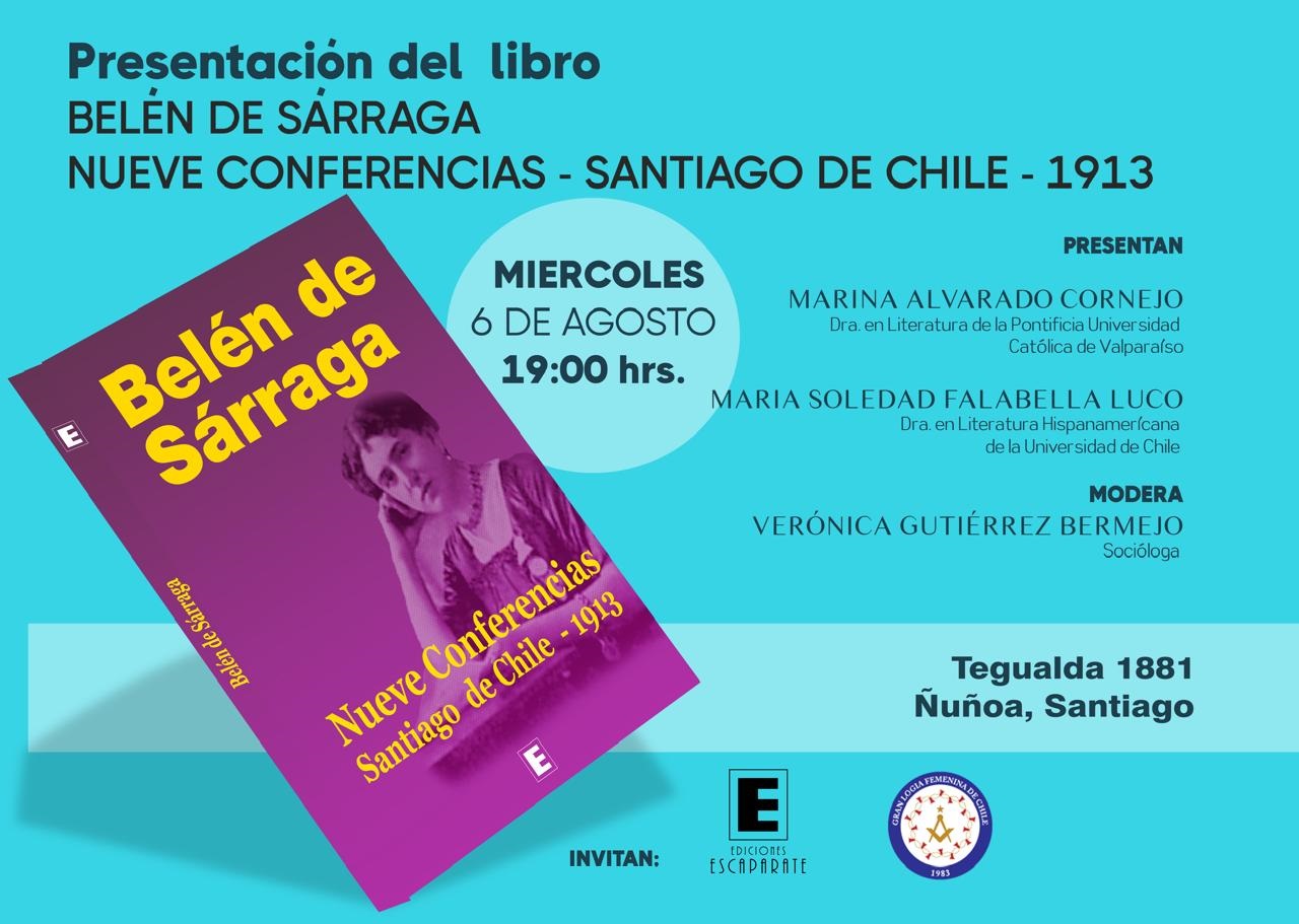 Presentación del libro "Belén de Sárraga: Nueve Conferencias Santiago de Chile - 1913".