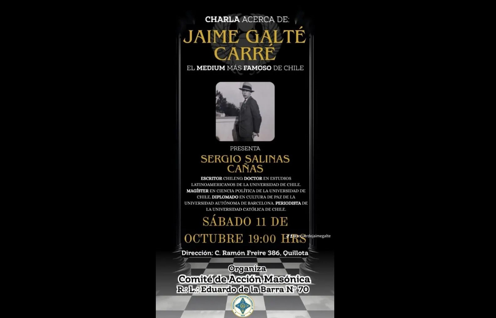 Charla acerca de Jaime Galté Carré