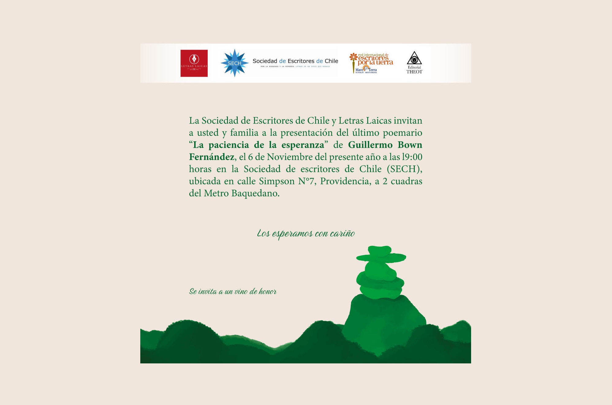 Presentación  poemario de Guillermo Bown