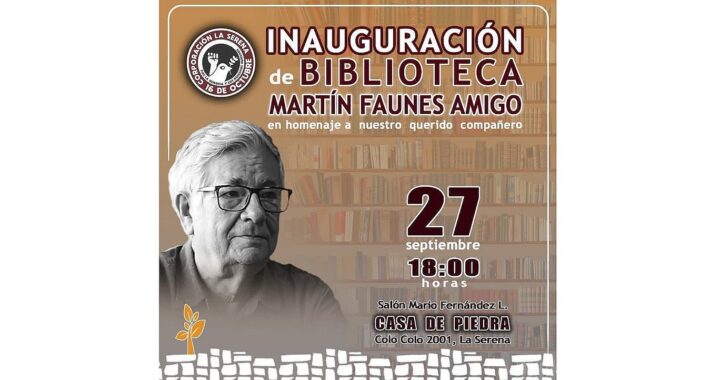 RINDEN HOMENAJE EN LA SERENA A ESCRITOR MARTÍN FAUNES AMIGO