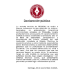DECLARACIÓN PÚBLICA