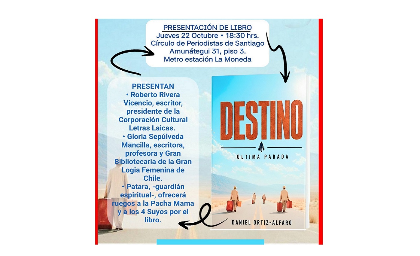 Presentación de novela "DESTINO" de Daniel Ortiz Alfaro